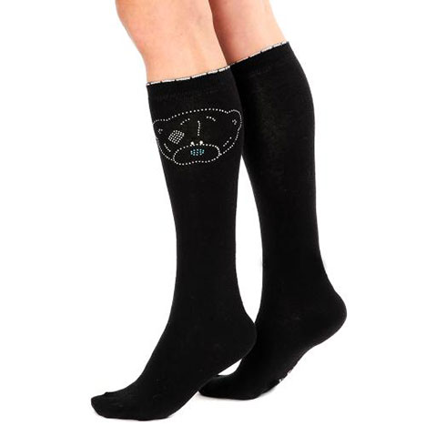 Black Me to You Bear Knee High Horse Riding Socks Size 12-3 Size 12-3 £4.99