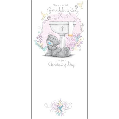 Granddaughter Christening Day Me to You Bear Card  £1.89