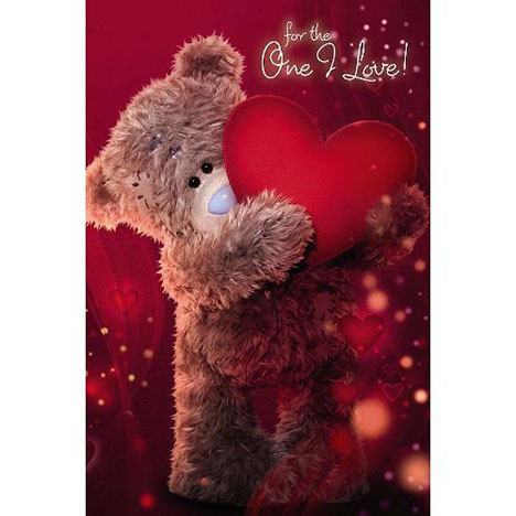 3D Holographic One I Love Me to You Bear Birthday Card  £3.59