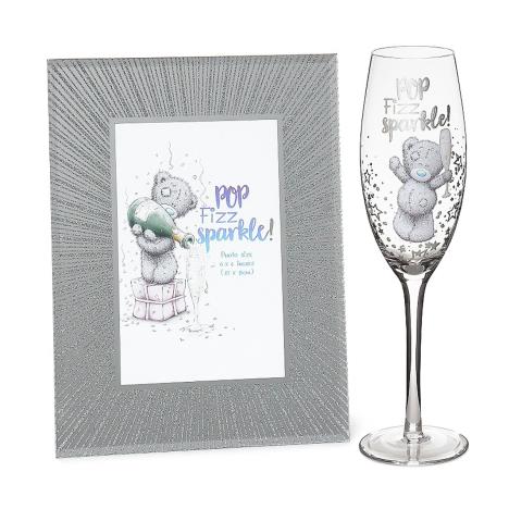 Sparkle Frame & Champagne Flute Me to You Bear Gift Set  £18.00