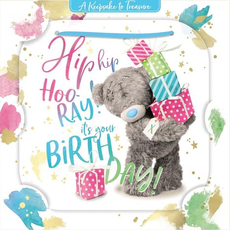 3D Holographic Hip Hip Hooray Me to You Bear Birthday Card  £2.69