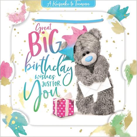 3D Holographic Birthday Wishes Me to You Bear Birthday Card  £2.69