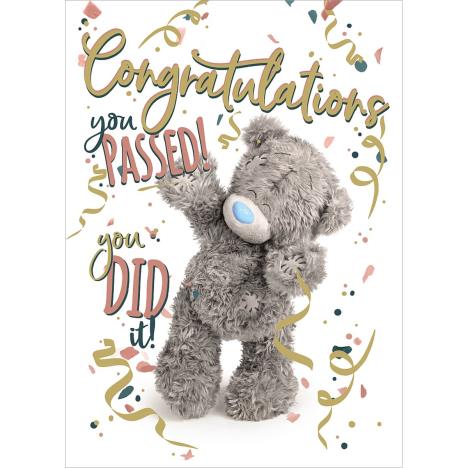 Congratulations You Passed Photo Finish Me to You Bear Card  £1.79