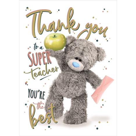 Super Teacher Me to You Bear Thank You Card  £1.79