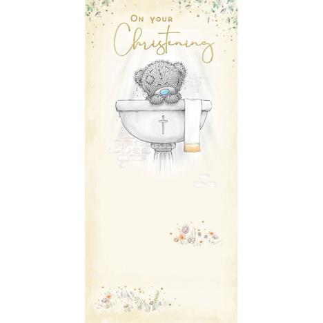 On Your Christening Me to You Bear Card  £1.70