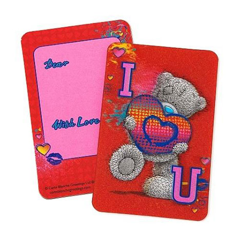 3D I Love You Me to You Bear Message Card  £1.25