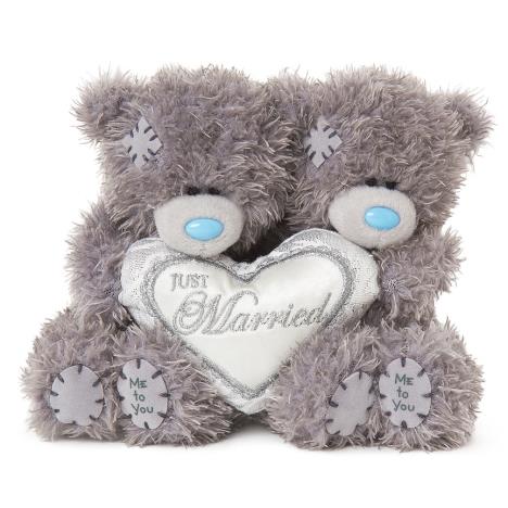 2 x 4" Just Married Padded Heart Me to You Wedding Bears  £11.99