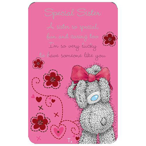 Special Sister Me to You Bear Message Card  £1.25