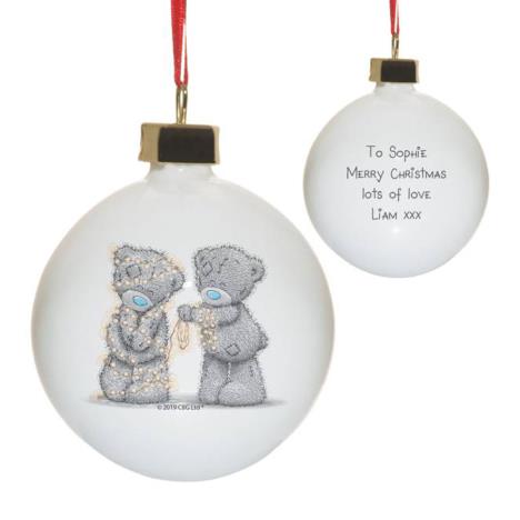 me to you personalised christmas bauble