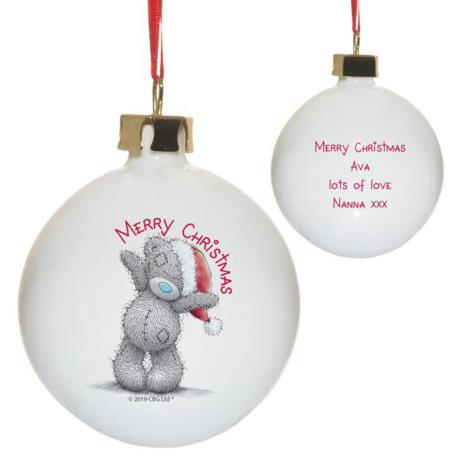 Personalised Me to You Merry Christmas Bauble  £12.99