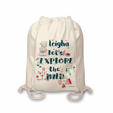 Personalised Me to You Let’s Explore the Wild Drawstring Bag  £12.99