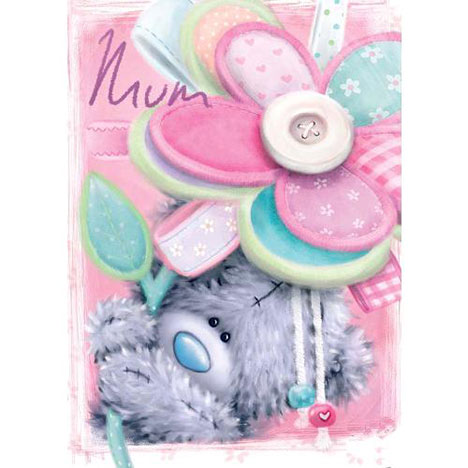 Mum Flower Softly Drawn Me to You Bear Mothers Day Card (M77SS010) : Me ...