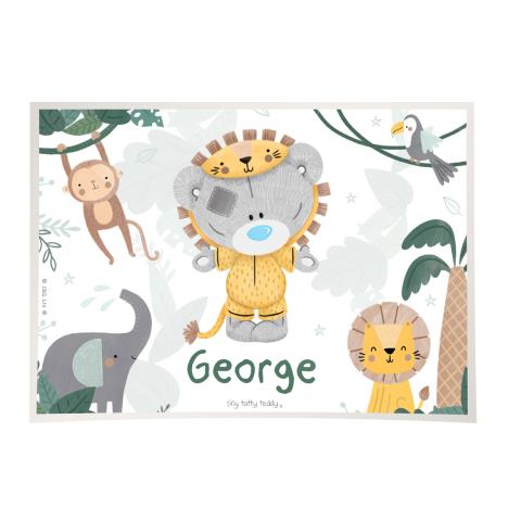 Personalised Tiny Tatty Teddy Jungle Animals Placemat  £6.99