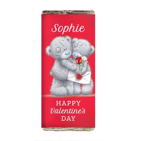 Personalised Me to You Bear Red Roses Milk Chocolate Bar  £6.99