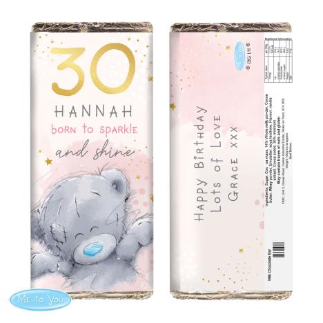 Personalised Me to You Sparkle & Shine 100g Birthday Chocolate Bar  £6.99
