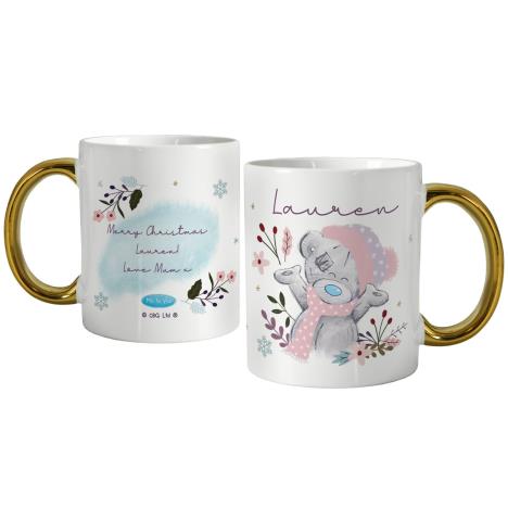 Personalised Me to You Cosy Winter Gold Handled Mug  £14.99