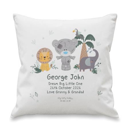 Personalised Tiny Tatty Teddy Jungle Animals Cushion  £22.99