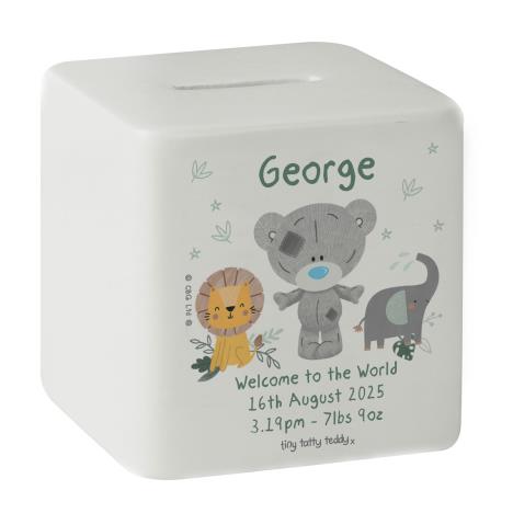 Personalised Tiny Tatty Teddy Jungle Animals Money Box  £16.99