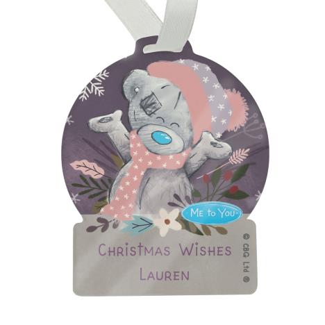 Personalised Me to You Cosy Winter Acrylic Snowglobe Decoration  £12.99