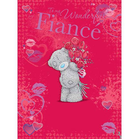 Fiance Me to You Bear Large Valentines Day Card  £3.99