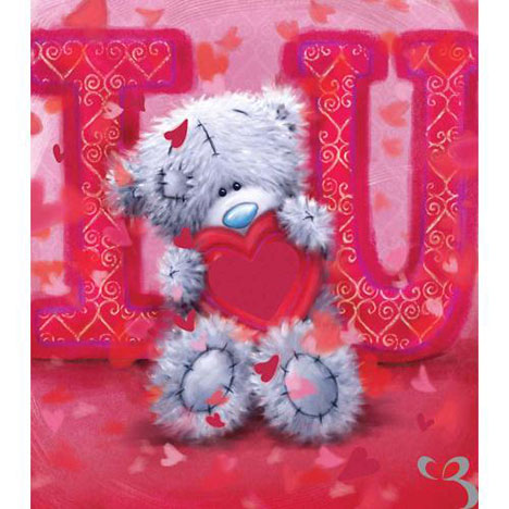 I Love You Softy Drawn Me to You Bear Valentines Day Card (V77US004 ...