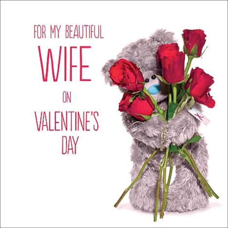 3D Holographic Wife Me to You Bear Valentines Day Card  £2.99