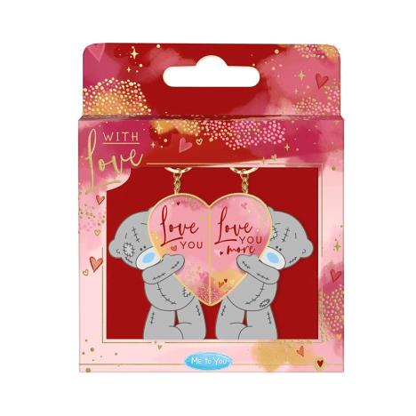 Love You 2 Part Enamel Me to You Bear Keyring  £5.99