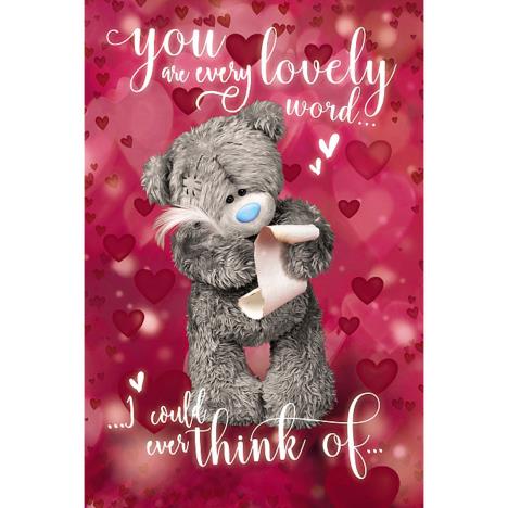 Writing Love Letter Me to You Bear Valentines Day Card  £2.49
