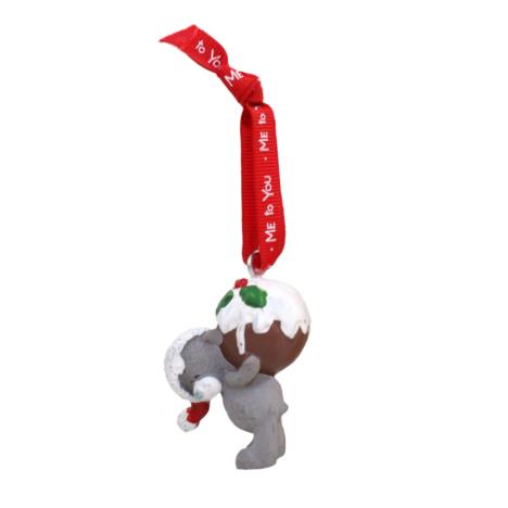 Bear Holding Christmas Pudding Me To You Bear Tree Decoration  £2.99