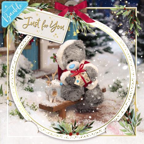 3D Holographic Just For You Me to You Bear Christmas Card  £2.69