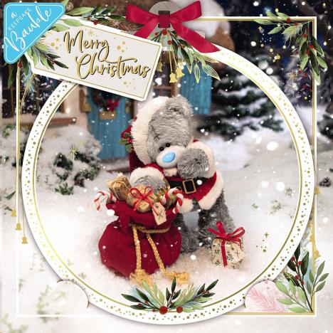 3D Holographic Sack Of Presents Me to You Bear Christmas Card  £2.69