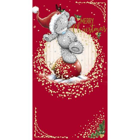 Merry Christmas Bear Stood On Bauble Me To You Bear Christmas Card  £2.19