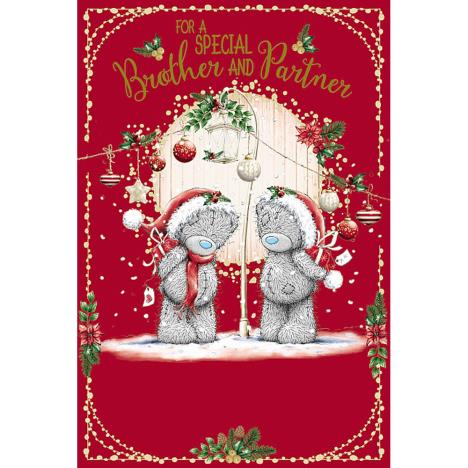 Special Brother & Partner Me To You Bear Christmas Card  £2.49
