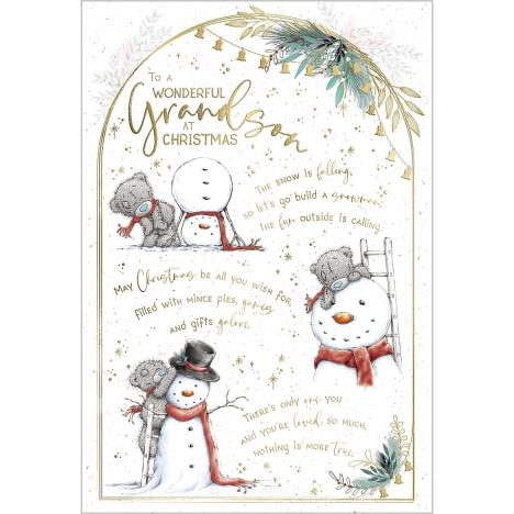 Wonderful Grandson Verse Me to You Bear Christmas Card  £3.59