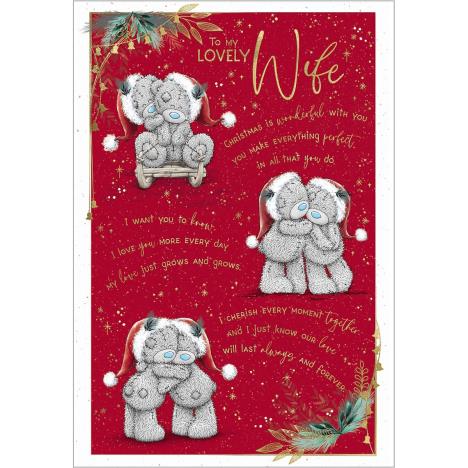 Lovely Wife Verse Me to You Bear Christmas Card  £3.59