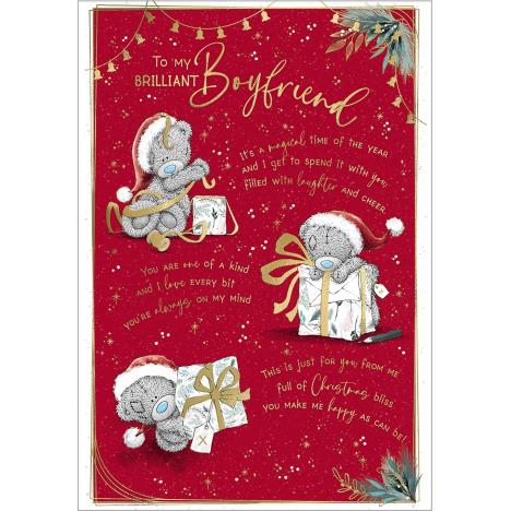 Brilliant Boyfriend Verse Me to You Bear Christmas Card  £3.59