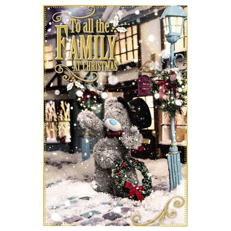 To All The Family Photo Finish Me To You Bear Christmas Card  £2.49