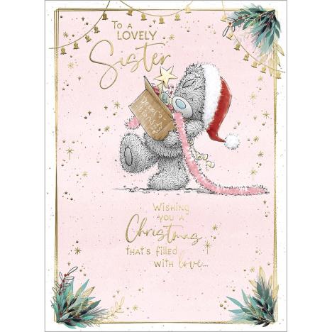 Lovely Sister Me to You Bear Christmas Card  £1.79