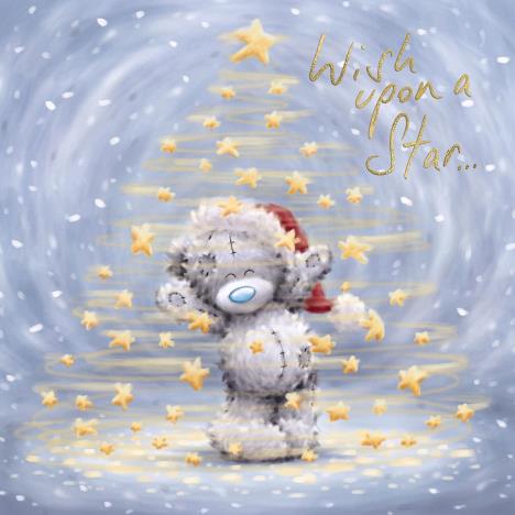 Wish Upon a Star Softly Drawn Me to You Bear Christmas Card  £2.09