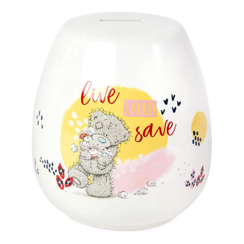 Live Laugh Save Me to You Bear Money Jar