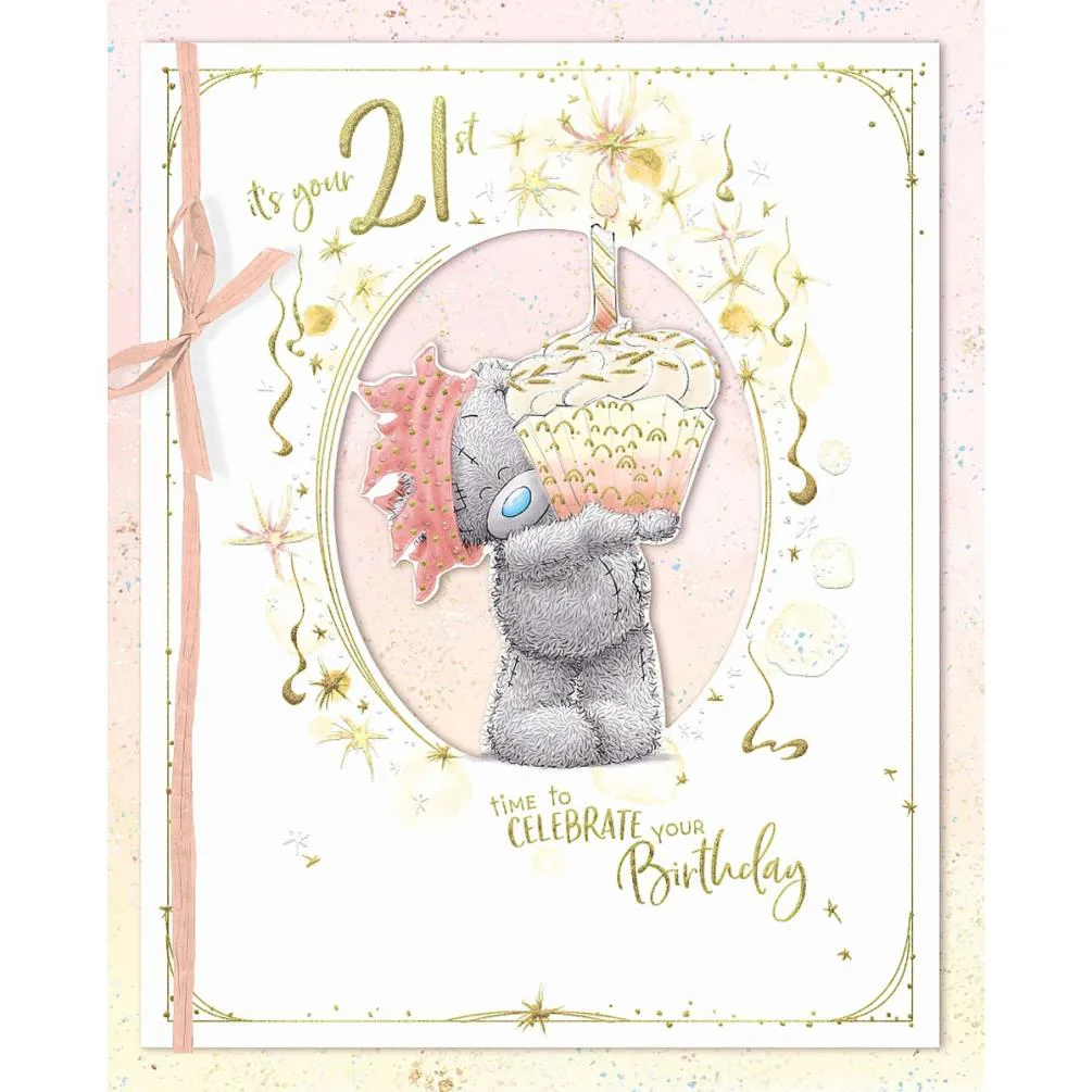 21st Birthday Me to You Bear Birthday Card