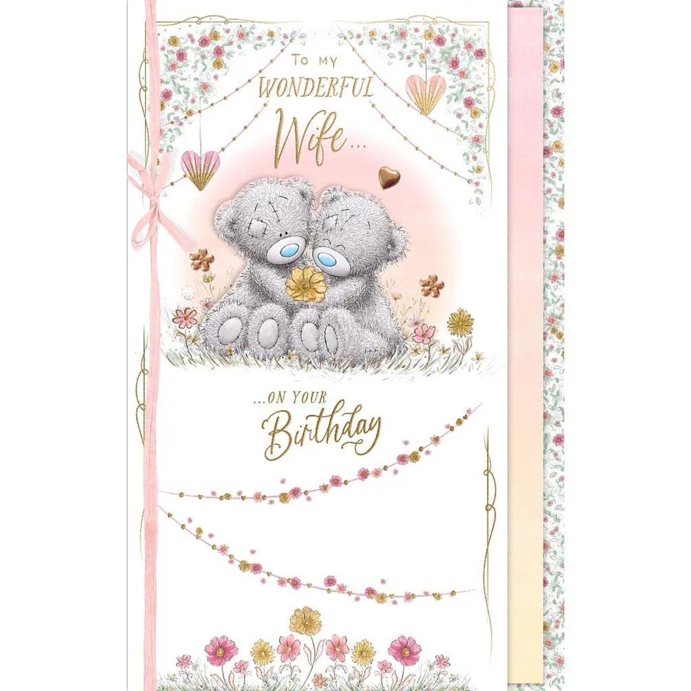 Wonderful Wife Me to You Bear Handmade Birthday Card