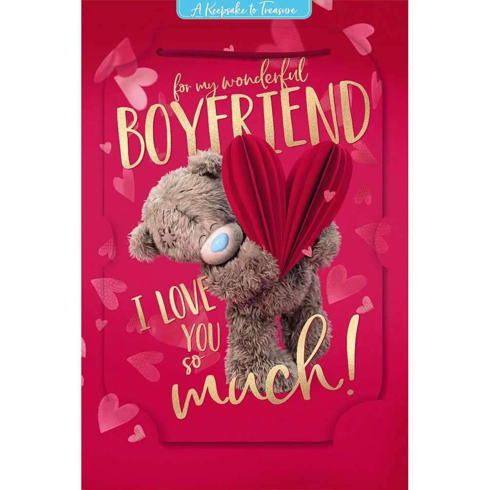 3D Holographic Keepsake Boyfriend Me to You Birthday Card