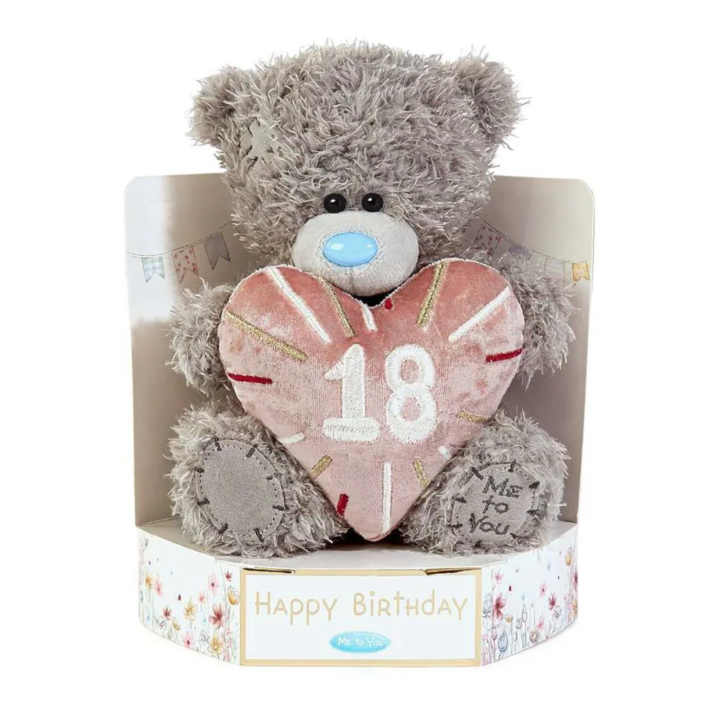7" 18th Birthday Heart Me to You Bear