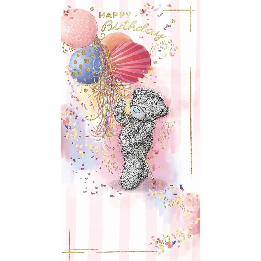 Birthday Balloons Me to You Bear Birthday Card