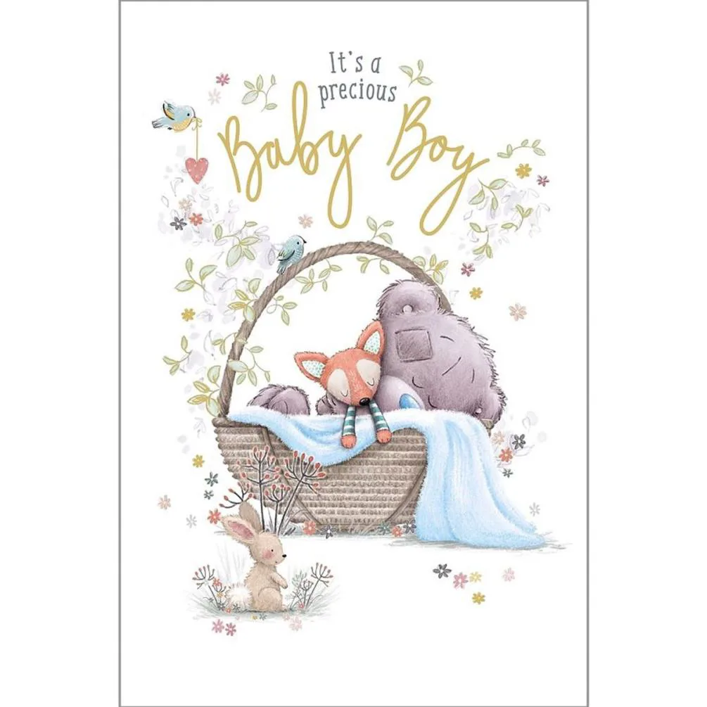 Precious Baby Boy Me to You Bear New Baby Card