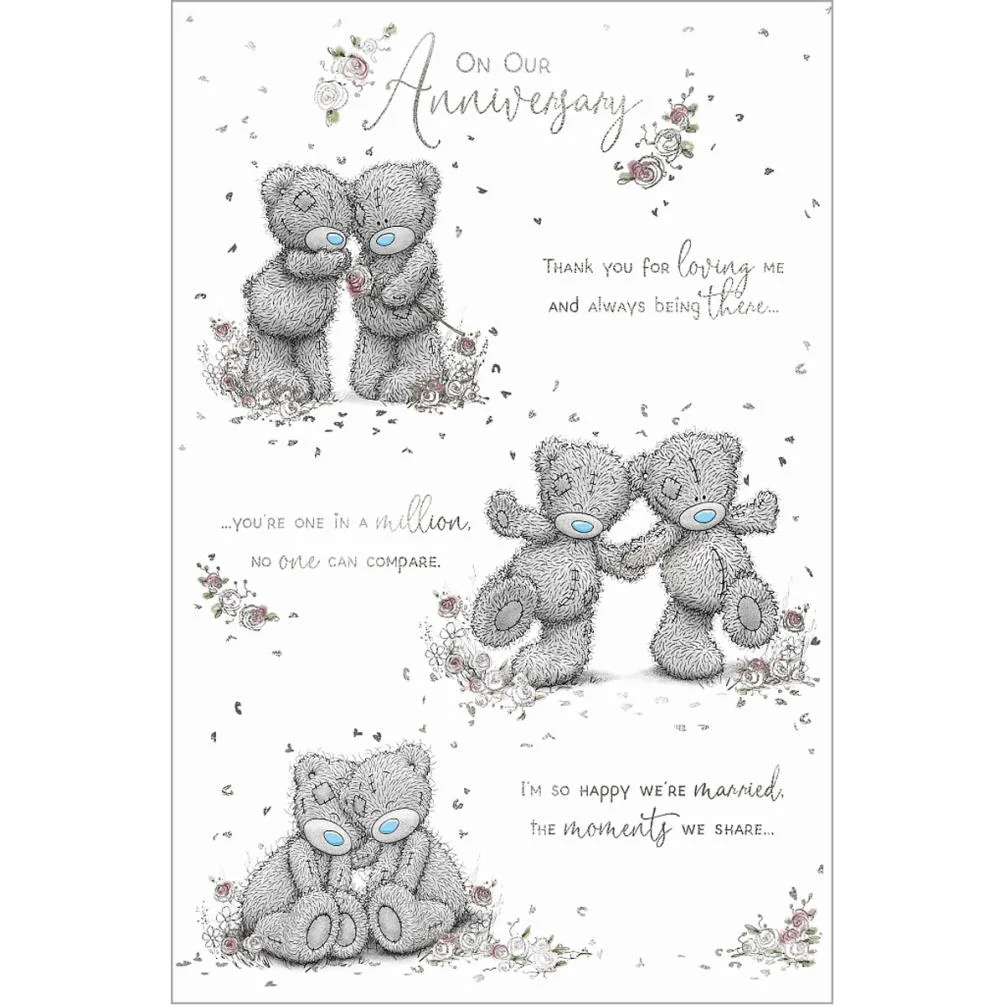On Our Anniversary Verse Me to You Bear Card