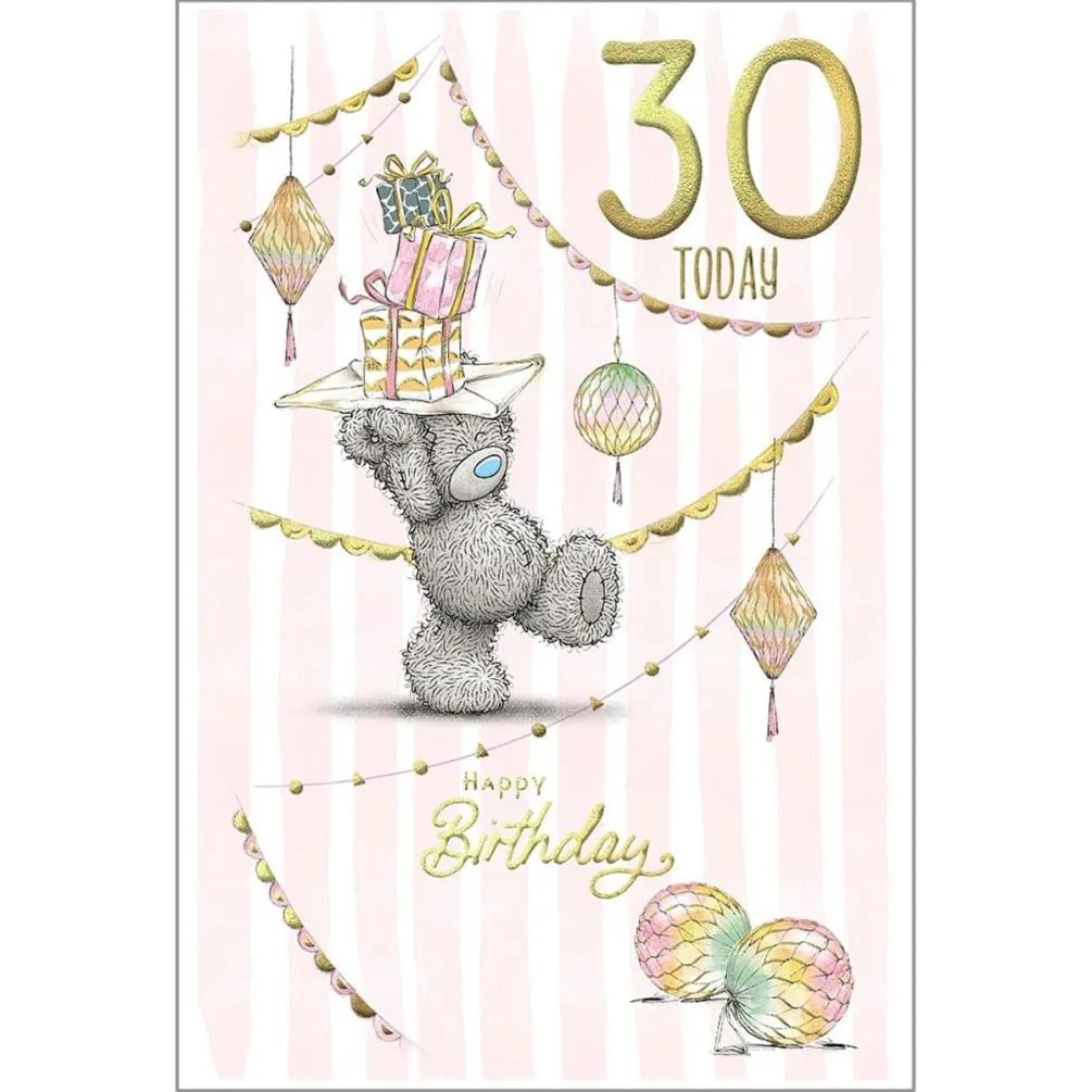 30 Today Me to You Bear Birthday Card