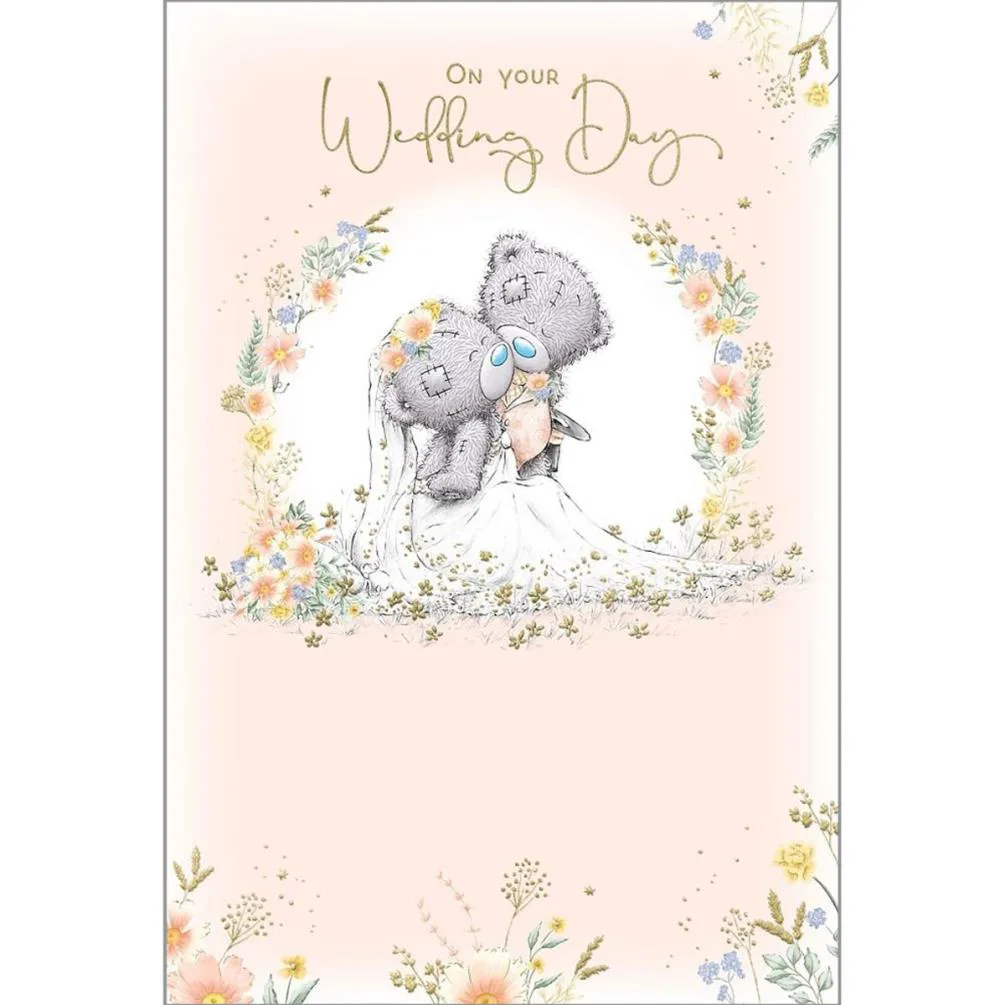 On You Wedding Day Me to You Bear Card
