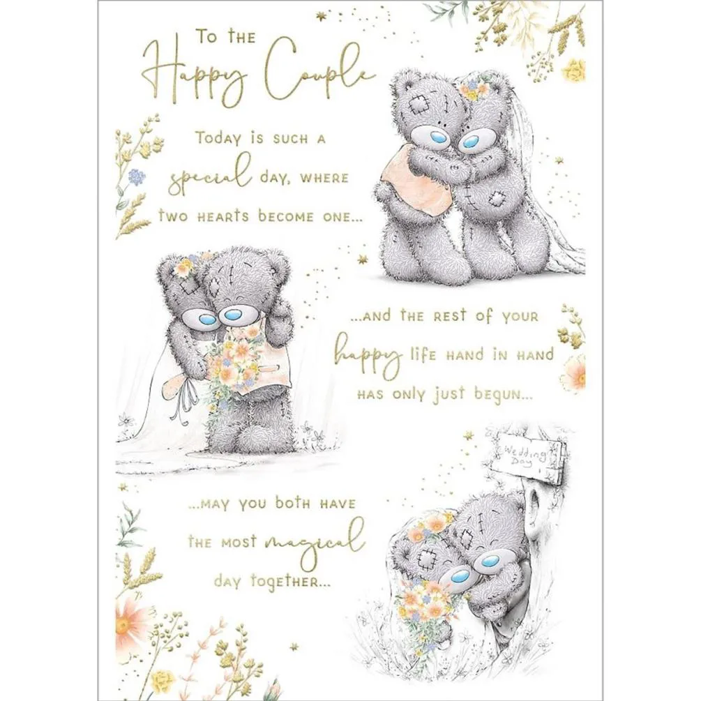 Happy Couple Me to You Bear Wedding Day Card